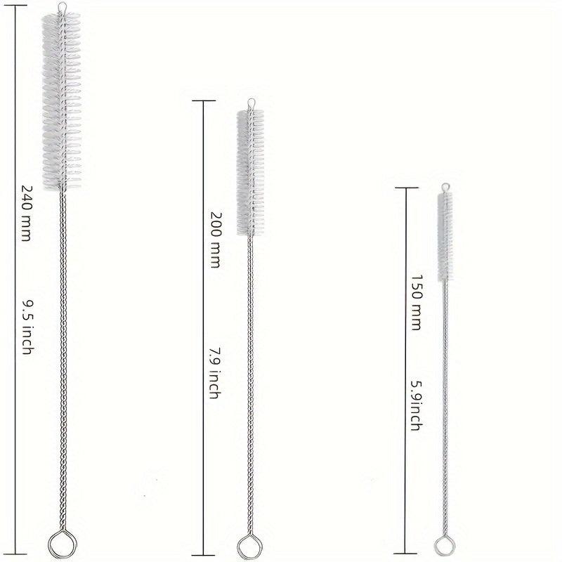 6pcs Extra Long Straw Cleaner Brush Kit for Tumbler Sippy Cup Bottle