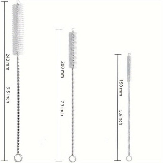6pcs Extra Long Straw Cleaner Brush Kit for Tumbler Sippy Cup Bottle