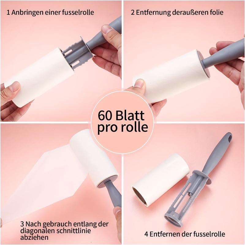Lint Roller Value Pack 480 Sheets Tearable Sticky Portable Lint Rollers