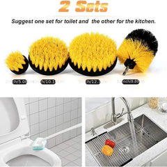 8pcs Drill Brush Attachment Set Power Cleaning Scrub Brush