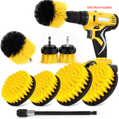 8pcs Drill Brush Attachment Set Power Cleaning Scrub Brush