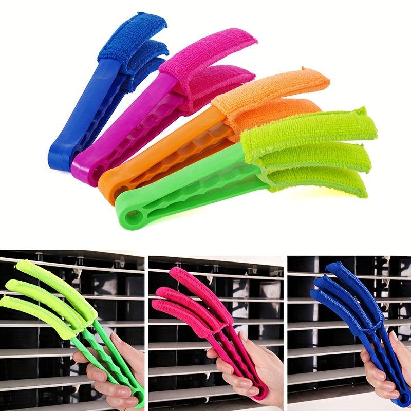 Window Blind Duster Brush Microfiber Sleeves Cleaning Tools for Shutters AC Dust