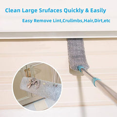 Retractable Gap Dust Cleaner Under Appliance Microfiber Duster