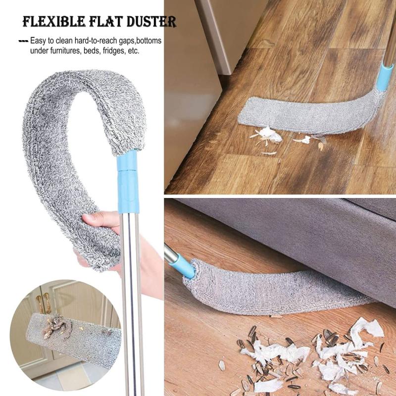 Retractable Gap Dust Cleaner Under Appliance Microfiber Duster