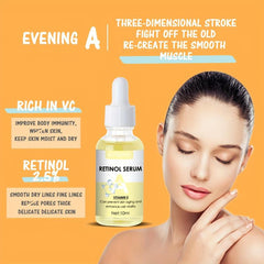 2pcs Vitamin C Retinol Firming Serum Softens Skin Smoothes Wrinkles Skin Care
