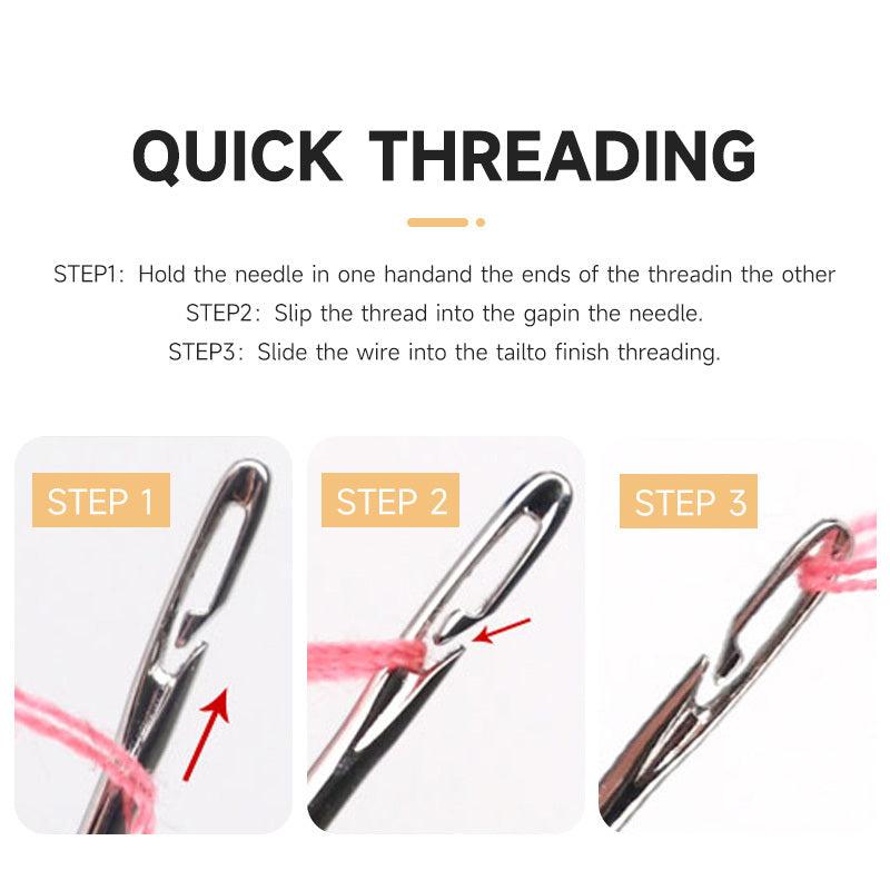 12pcs Stainless Steel Darning Sewing Needles Household Hand Tools