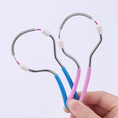 Spring Facial Hair Remover Stainless Steel Epilator Handheld Threading Tool