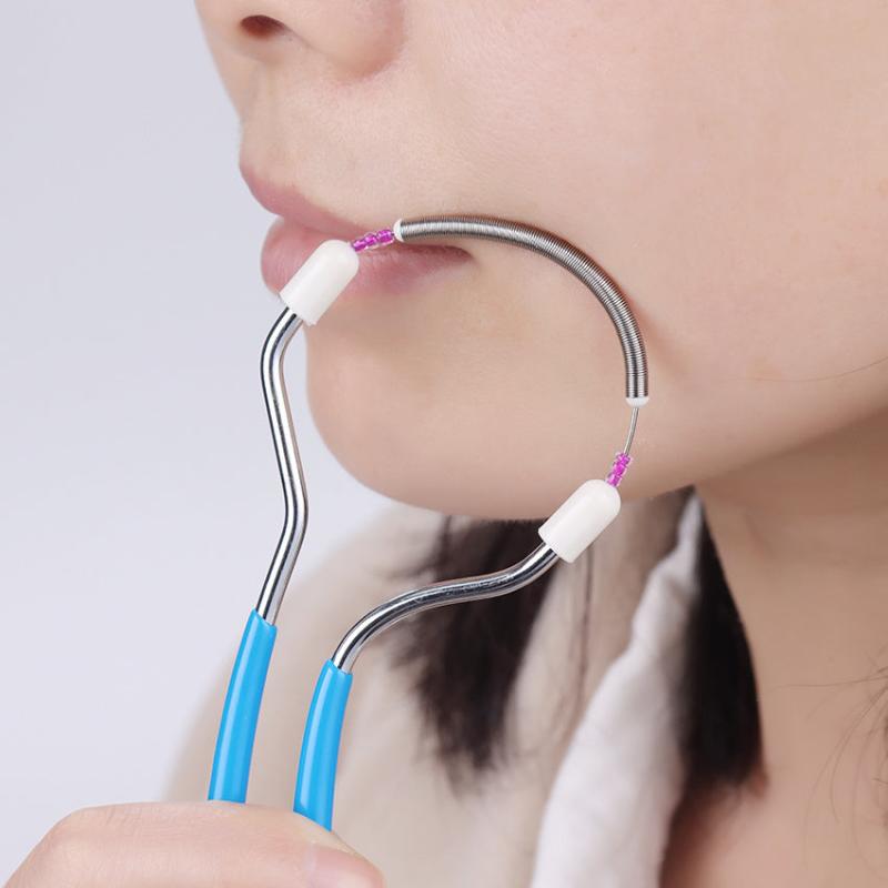 Spring Facial Hair Remover Stainless Steel Epilator Handheld Threading Tool