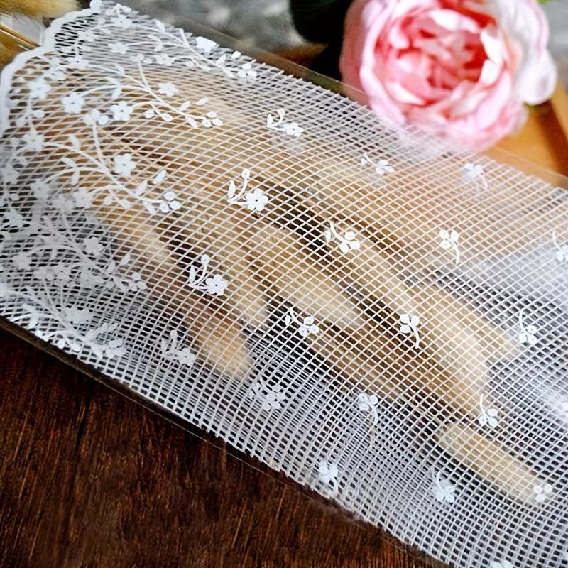 100pcs Lace Pattern Cellophane Bags Self Adhesive Pouches