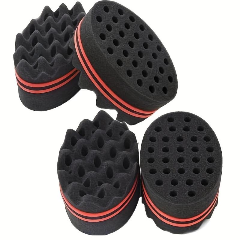 Double-Sided Hair Brush Sponge for Braids and Curls