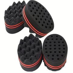Double-Sided Hair Brush Sponge for Braids and Curls