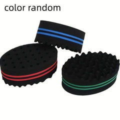 Double-Sided Hair Brush Sponge for Braids and Curls
