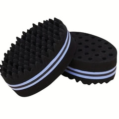 Double-Sided Hair Brush Sponge for Braids and Curls