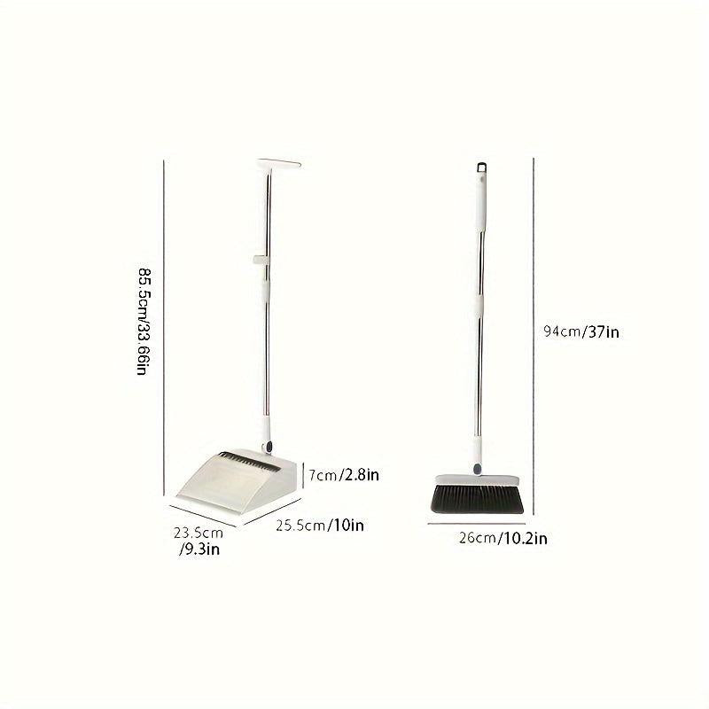 Household Broom And Dustpan Set Long Handle Cleaning Tool