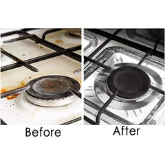 50pcs Aluminum Burner Liners for Gas Ranges 8.5in Square