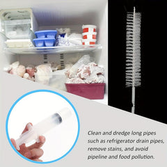 5pcs Refrigerator Drain Cleaning Brush and Suction Syringe Set