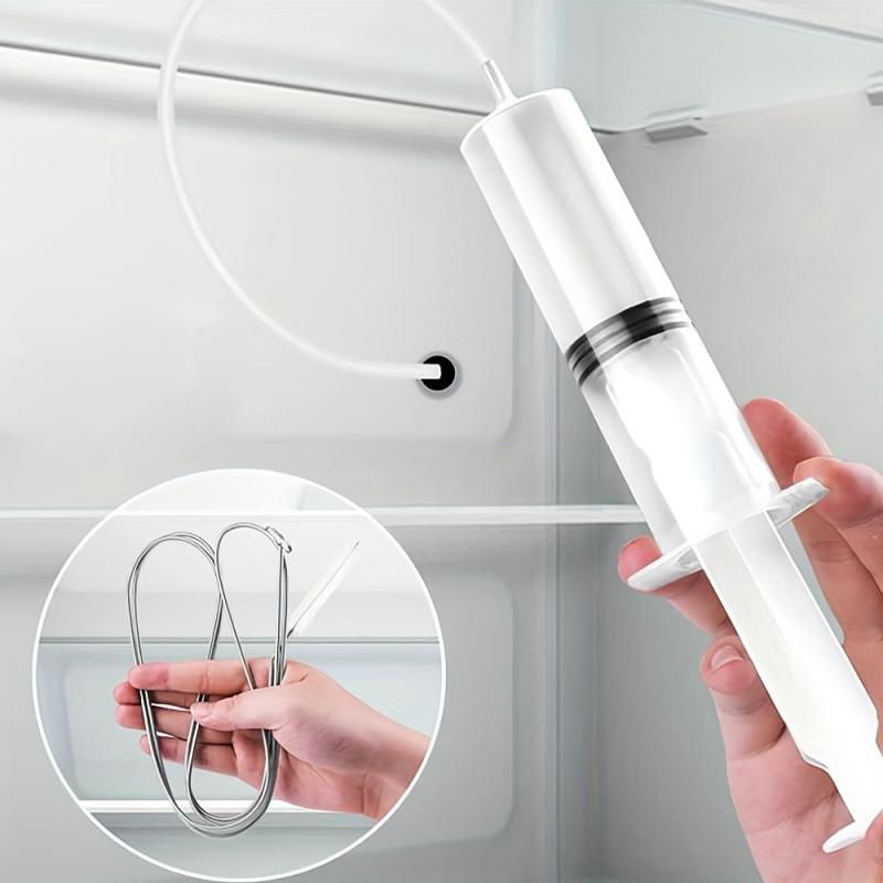 5pcs Refrigerator Drain Cleaning Brush and Suction Syringe Set