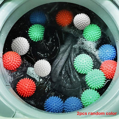 2pcs Laundry Ball Dryer Clothes Fluffy Anti Tangle