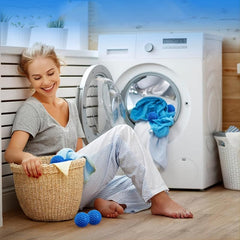 2pcs Laundry Ball Dryer Clothes Fluffy Anti Tangle