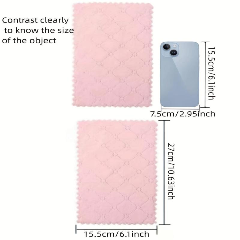 Thickened Double Sided Cleaning Cloth 12pcs Two Plaid Dishcloths Cleaning Rags
