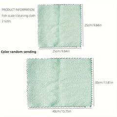 5pcs Fish Scale Glass Wiping Cloth Car Glass Window Cleaning Cloth