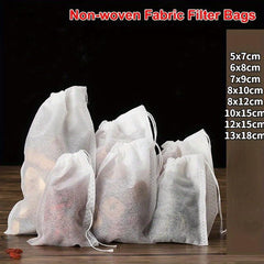 50PCS Disposable Tea Bags Non-woven Tea Infuser String Heal Seal