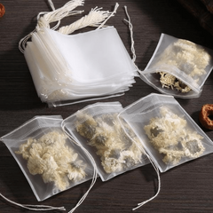 50PCS Disposable Tea Bags Non-woven Tea Infuser String Heal Seal