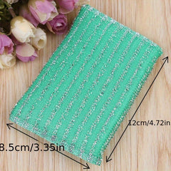 8pcs Kitchen Dishwashing Sponge Double-sided Cleaning Scouring Pad