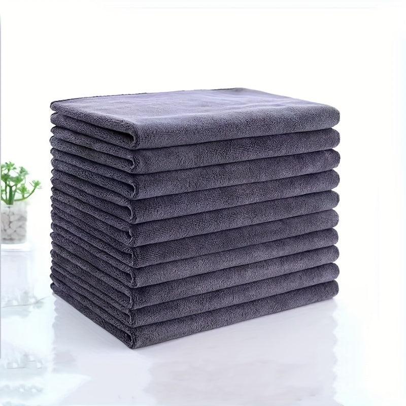 12pcs Microfiber Cleaning Cloth Dishwashing Towel Household Rag Kitchen Bathroom