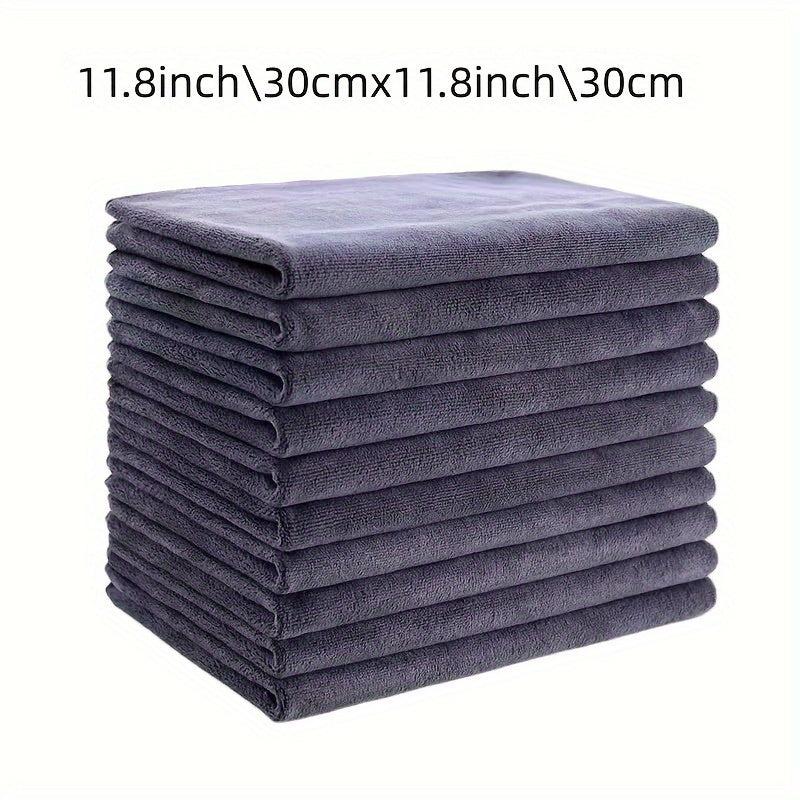 12pcs Microfiber Cleaning Cloth Dishwashing Towel Household Rag Kitchen Bathroom
