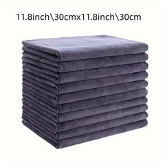 12pcs Microfiber Cleaning Cloth Dishwashing Towel Household Rag Kitchen Bathroom