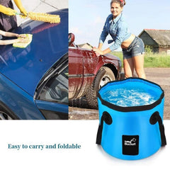 12L Foldable Water Bucket Fishing Container for Camping Hiking