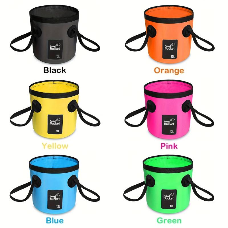 12L Foldable Water Bucket Fishing Container for Camping Hiking