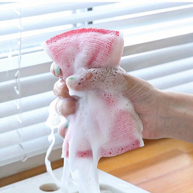 3pcs Kitchen Dishwashing Sponge Pot Brush Household Cleaning Sponge
