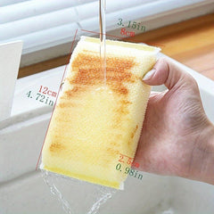 3pcs Kitchen Dishwashing Sponge Pot Brush Household Cleaning Sponge