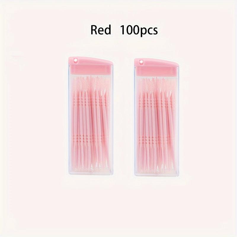 Disposable Plastic Double-ended Toothpicks 100-200pcs