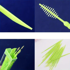 Disposable Plastic Double-ended Toothpicks 100-200pcs