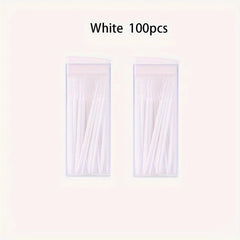 Disposable Plastic Double-ended Toothpicks 100-200pcs