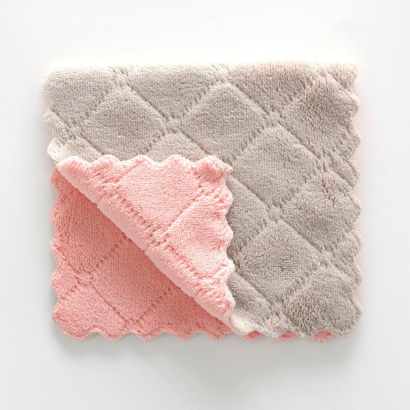 10pcs Kitchen Cleaning Towel Dishwashing Household Non stick Washing Pad