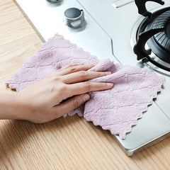 10pcs Kitchen Cleaning Towel Dishwashing Household Non stick Washing Pad