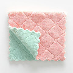 10pcs Kitchen Cleaning Towel Dishwashing Household Non stick Washing Pad