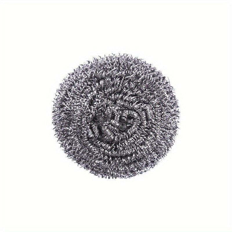 4pcs Stainless Steel Wire Ball Scrubber Kitchen Cleaning Scrubber