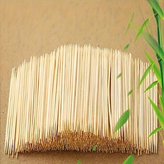 200 Double-headed Bamboo Toothpicks Dental Cleaning Fruit Fork Portable