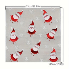 20Pcs Christmas Disposable Napkins Bronzing Printed Tissue