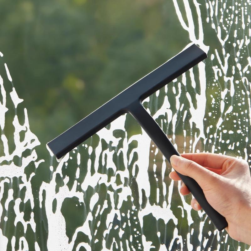 Handheld Shower Squeegee Glass Wiper Water Removal Scraper