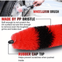 Car Wheel Brush Rim Tire Cleaning Brush Dust Removal Brush