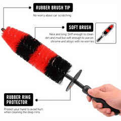 Car Wheel Brush Rim Tire Cleaning Brush Dust Removal Brush