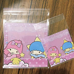 100pcs Halloween Treat Bags for Cookie Cake Chocolate Candy Snack