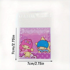 100pcs Halloween Treat Bags for Cookie Cake Chocolate Candy Snack