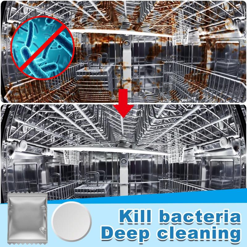 20pcs Dishwasher Cleaning Tablets - Odor Remover and Descaling